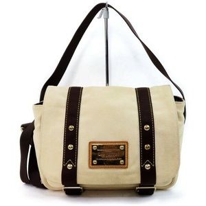 Louis Vuitton Shoulder Bag Besace PM M40042 Cream